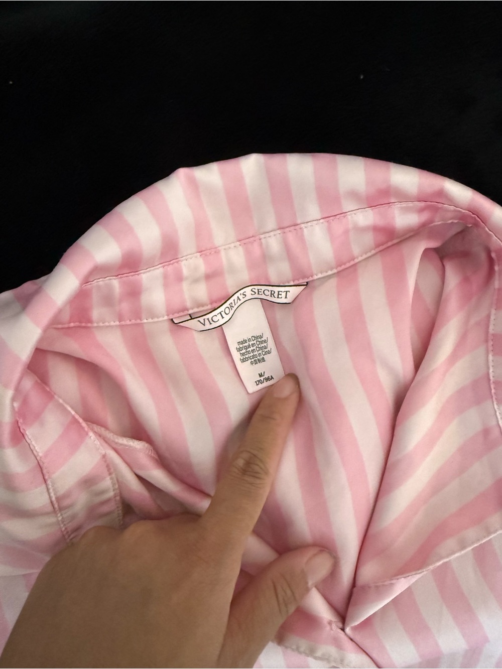 PINK Victoria's Secret Pink & White Striped Pajama Set - Picture 5 of 5